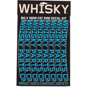 (���) 100W ���� �f�J�[�� �L�b�g - 2-�p�b�N Whisky Parts Co. 100W Rim Decal Kit - 2-Pack Cyan