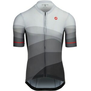 (���) �J�X�e�� �����Y �I���]���e ���~�e�b�h �G�f�B�V���� �W���[�W - �����Y Castelli men Orizzonte Limited Edition Jersey - Men's Dark Gray/Silver Gray/Red