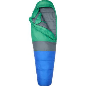 (���) �}�[���b�g �L�b�Y �g���X���Y �G���[�g �G�R 30 �X���[�s���O �o�b�O - �L�b�Y Marmot kids Trestles Elite Eco 30 Sleeping Bag - Kids' Trail Blue/Clover