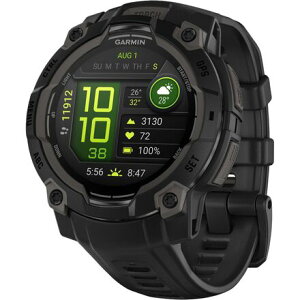(���) �K�[�~�� �C���X�e�B���N�g 3 �X�|�[�c �E�H�b�` Garmin Instinct 3 AMOLED Sport Watch Black/Black