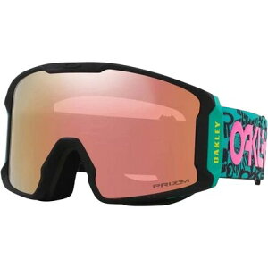 (���) �I�[�N���[ ���C�� �}�C�i�[ �G�� �v���Y�� �S�[�O���Y Oakley Line Miner L Prizm Goggles Logo Collage/Prizm Rosegold