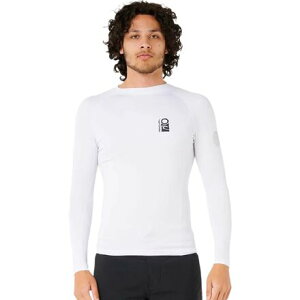(���) ���b�v �J�[�� �����Y �T�[�` Upf 50 �����O-�X���[�u ���b�V���K�[�h - �����Y Rip Curl men Search UPF 50 Long-Sleeve Rashguard - Men's White