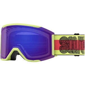 (���) �X�~�X �X�N�A�b�h �}�O ���E �u���b�W �t�B�b�g �S�[�O���Y Smith Squad MAG Low Bridge Fit Goggles Serpentine Lined Up/ChrPop Evryday Vio/Strm Amb