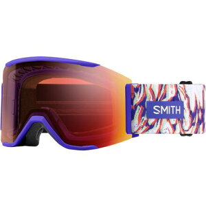 (���) �X�~�X �X�N�A�b�h �}�O ���E �u���b�W �t�B�b�g �S�[�O���Y Smith Squad MAG Low Bridge Fit Goggles UltraVio Peaking/ChrPop Pro Phtchrmc Rd/Strm Amb