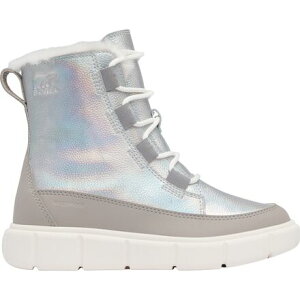 (���) �\���� �L�b�Y �G�N�X�v���[�� 3 ���[�X Wp �u�[�c - �L�b�Y SOREL kids Explorer III Lace WP Boot - Kids' Pure Silver/Chrome Grey
