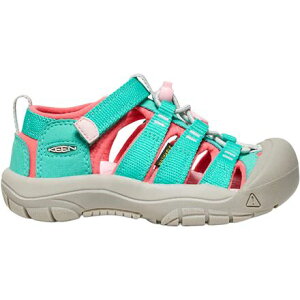 (���) �L�[�� ���g���L�b�Y �j���[�|�[�g �G�C�`�c�[ �T���_�� - ���g�� �L�b�Y KEEN little kids Newport H2 Sandal - Little Kids' Bright Aqua_Pink-A-Boo