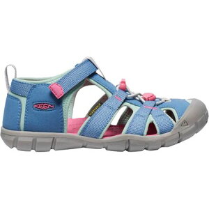 (���) �L�[�� �L�b�Y �V�[�L�����v �� �V�[�G�k�G�b�N�X �T���_�� - �L�b�Y KEEN kids Seacamp II CNX Sandal - Kids' Coronet Blue_Hot Pink