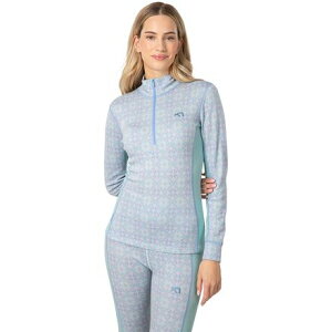 (���) �J���g�� ���f�B�[�X ���[ �n�[�t-�W�b�v �g�b�v - �E�B�����Y Kari Traa women Rose Half-Zip Top - Women's Wave