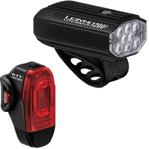 (���) ���U�C�� ���C�g �h���C�u 1200 �v���X + KTV �h���C�u �v�� �v���X ���C�g �y�A Lezyne Lite Drive 1200 Plus + KTV Drive Pro Plus Light Pair Satin Black_Black