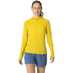 (���) �A�E�g�h�A ���T�[�` ���f�B�[�X �G�R�[ �u�[�f�B - �E�B�����Y Outdoor Research women Echo Hoodie - Women's Yellow-poplar