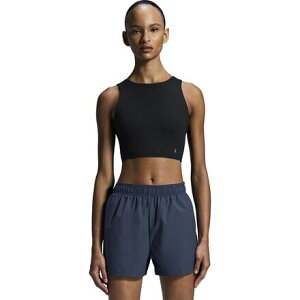 (���) �I�������j���O ���f�B�[�X �R�A 2�C��1 �N���b�v �^���N �g�b�v - �E�B�����Y On Running women Core 2-in-1 Crop Tank Top - Women's Black