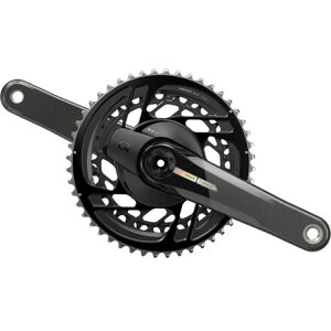 (���) �X���� �t�H�[�X D2 AXS 2X �p���[ ���[�g�� �N�����N�Z�b�g SRAM Force D2 AXS 2x Power Meter Crankset Iridescent
