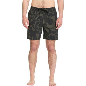 (���) �{���R�� �����Y �v�V���P �R�b�g�� 17�C���` �X�C�� �g�����N - �����Y Volcom men Psyche Cotton 17in Swim Trunk - Men's Ivy