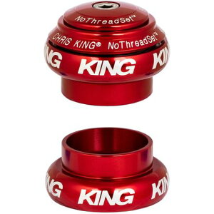 (���) �N���X�L���O �m�[�X���b�h�Z�b�g �w�b�h�Z�b�g - 1 1/8�C���` Chris King NoThreadset Headset - 1 1/8in Red
