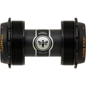 (���) �N���X�L���O �X���b�h�t�B�b�g T47-24x �{�g�� �u���P�b�g Chris King ThreadFit T47-24x Bottom Bracket Black/Gold Two Tone