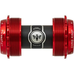 (���) �N���X�L���O �X���b�h�t�B�b�g T47-24x �{�g�� �u���P�b�g Chris King ThreadFit T47-24x Bottom Bracket Red