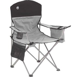 (���) �R�[���}�� �N�[���[ �N���b�h �`�F�A�[ Coleman Cooler Quad Chair Black/Grey