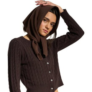 (���) �X�J�[�t Callahan Hankerchief Scarf Chocolate