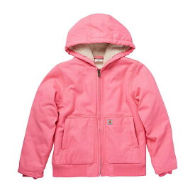 (取寄)カーハート ガールズ アクティブ フランネル キルト ライン ジャケット Carhartt Girls Active Flannel Quilt Lined Jacket Pink Lemondade