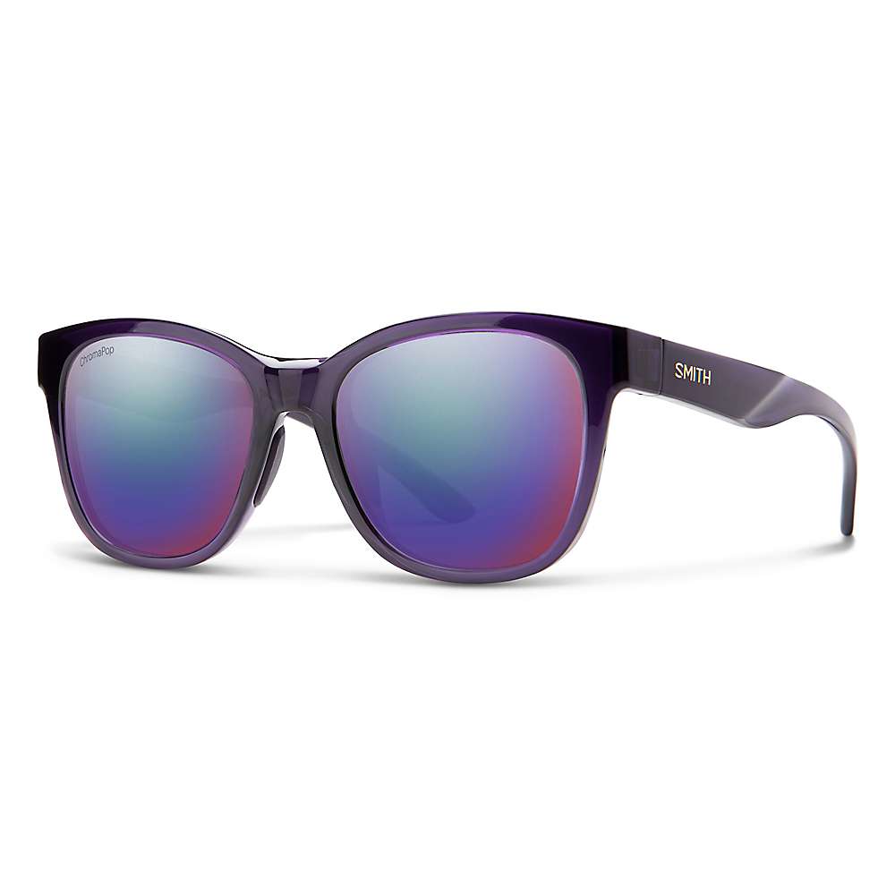 (取寄) スミス ケーパー ポーラライズド サングラス Smith Smith Caper Polarized Sunglasses Crystal Midnight   ChPop Polar Violet Mirror