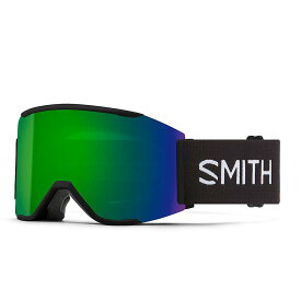 (取寄) スミス スクアッド マグ スノー ゴーグル Smith Smith Squad Mag Snow Goggle Black / Chromapop Sun Green Mirror