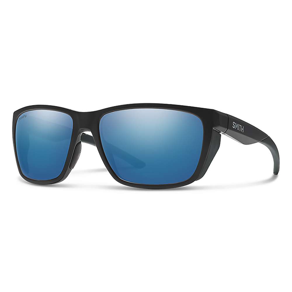 (取寄) スミス ロングフィン クロマポップ ポーラライズド サングラス Smith Longfin ChromaPop Polarized Sunglasses Matte Black / ChromaPop Glass Polarizd Blue Mirror