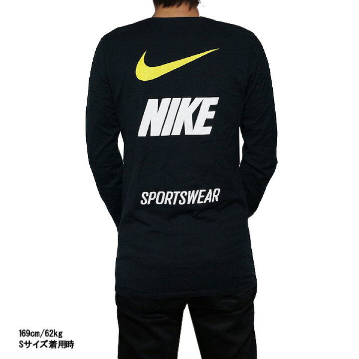 楽天市場】NIKE ナイキ 長袖Tシャツ メンズ ブラック マイクロブランド 