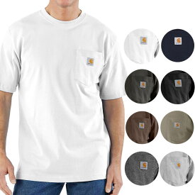 カーハート Tシャツ メンズ 半袖 K87 USAモデル Carhartt 大きいサイズ 半袖Tシャツ ポケット付き オシャレ 胸ポケット付き スポーツ アウトドア ブランド Carhartt Men's Pocket SS T-Shirt あす楽対応