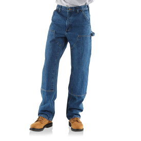 カーハート ペインターパンツ メンズ デニム パンツ ワークパンツ W38 大きいサイズ ジーンズ パンツ B73 ブルー ワイド ルーズフィット ダブルフロント 綿 作業服 アメカジ アウトドア Carhartt Men's Loose Fit Heavyweight Double-Front Logger Jeans W38