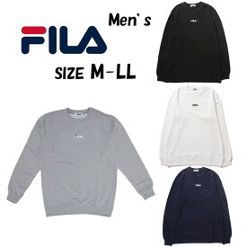 フィラ トレーナー レディース FILA ロゴ ワンポイント 無地 長袖 トップス スウェット クルー ペアルック ゴルフ トレーニング UVカット 紫外線カット ブランド 440-636