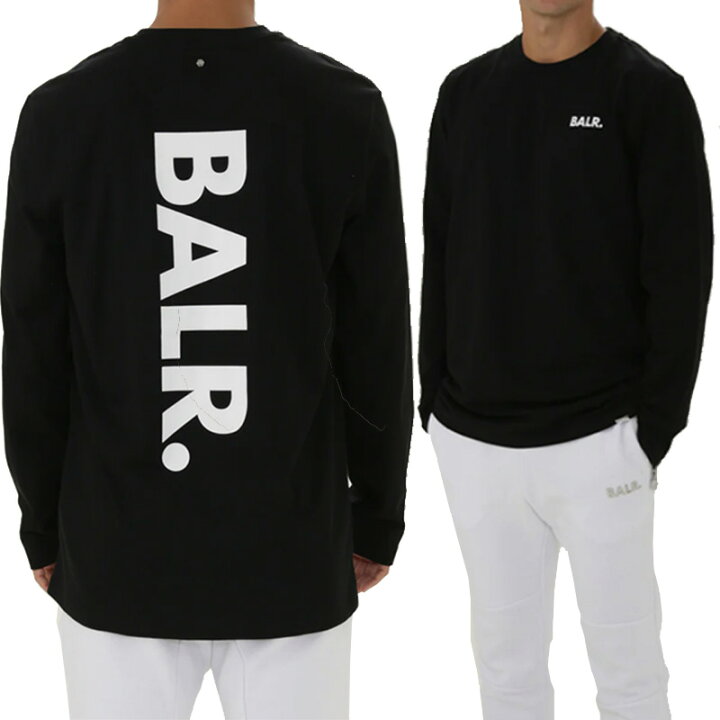 楽天市場】BALR. ボーラー ロンT 長袖Tシャツ メンズ ブラック バック 