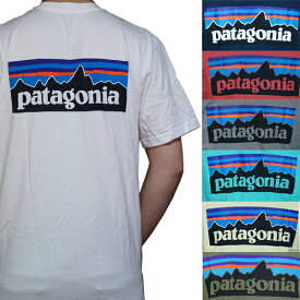 patagonia Tシャツ パタゴニア メンズ ロゴプリント 半袖Tシャツ Patagonia Men's P-6 LOGO Cotton T-Shirt