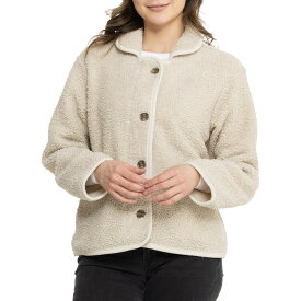 (取寄) ラッキーブランド コーデュロイ トリム シェルパ ジャケット Lucky Brand Corduroy Trim Sherpa Jacket Oatmeal