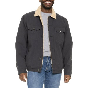 (���) �A���p�C�� �t���[�X �g���b�J�[ �W���P�b�g True Grit Alpine Fleece Trucker Jacket Vtg Carbon