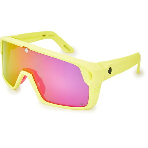 (���) �X�p�C ���m���X �T���O���X - �~���[ �����Y SPY Monolith Sunglasses - Mirror Lens Matte Neon Yellow/Happy Gray Green/Pink Spectra