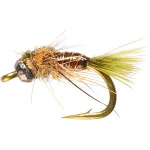 (���) ���I �^���O�X�e�� �X�^�b�Y �j���t �t���C - �_�Y�� RIO Tungsten Stud Nymph Fly - Dozen Olive