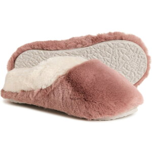 (���) ������ ���f�B�[�X ���b�N�X �t�F�C�N-�t�@�[ �X�J�t �X���b�p Lemon women Lux Faux-Fur Scuff Slippers (For Women) Pink/Purple
