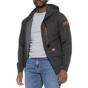 (���) �A���A�b�g ���[�o�[ ���[�N�}�� �t���W�b�v �u�[�f�B Ariat Rebar Workman Full-Zip Hoodie Charcoal Heather