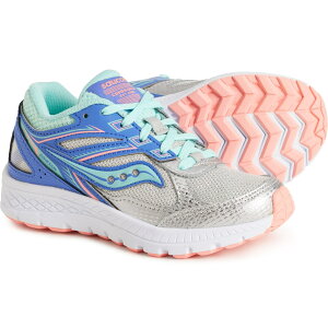 (���) �T�b�J�j�[ �K�[���Y �R�[�q�[�W���� 14 LTT �����j���O �V���[�Y Saucony Girls Cohesion 14 LTT Running Shoes Silver/Periwinkle/Turq