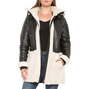 (���) �{�O�i�[ �R�[�g - ���U�[ Bogner Sibel-L Coat - Leather Black