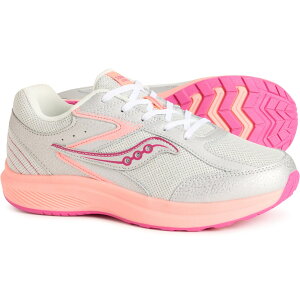 (���) �T�b�J�j�[ �{�[�C�Y �A���h �K�[���Y �R�[�q�[�W���� KDZ LTT �X�j�[�J�[ - ���C�h �E�B�Y Saucony Boys and Girls Cohesion KDZ LTT Sneakers - Wide Width Silver/Coral