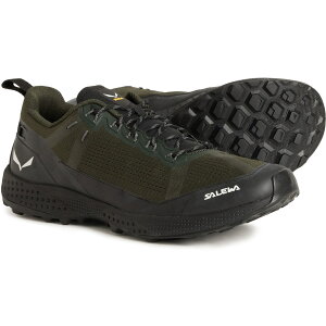 (���) �T���� �����Y �y�h���b�N �G�A�[ �n�C�L���O �V���[�Y Salewa men Pedroc Air Hiking Shoes (For Men) Dark Olive/Black