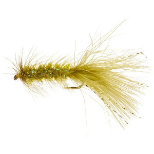 (���) ���I �N���X�^�� �o�K�[ �X�g���[�}�[ �t���C - �_�Y�� RIO Krystal Bugger Streamer Fly - Dozen Olive