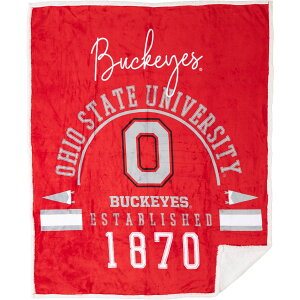 (���) �I�n�C�I �X�e�[�g �o�b�N�A�C�Y �r���e�[�W �G�X�^�u���b�V���h �V���N �^�b�` �V�F���p �X���[ �u�����P�b�g - Pegasus Ohio State Buckeyes Vintage Established Silk Touch Sherpa Throw Blanket - 60x70 Multi