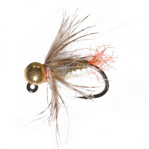 (���) �����^�i�t���C�J���p�j�[ �W�O �z�b�g B. �n�� �j���t �t���C - �_�Y�� Montana Fly Company Jig Hot B. Hare Nymph Fly - Dozen Olive