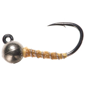 (���) �����^�i�t���C�J���p�j�[ �W�O �[�u�� �~�b�W �j���t �t���C - �_�Y�� Montana Fly Company Jig Zebra Midge Nymph Fly - Dozen Brown