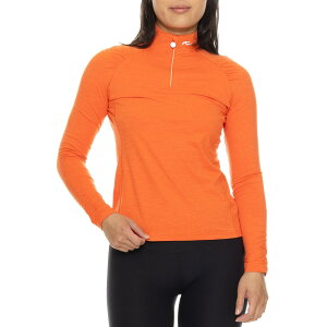(���) �`���[�X �m�� �N�[�����O �V���c - Upf 50�ȏ�, �W�b�v �l�b�N, �����O �X���[�u KJUS Nora Cooling Shirt - UPF 50+, Zip Neck, Long Sleeve Persimmon