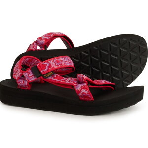 (���) �e�o ���f�B�[�X �~�b�h�t�H�[�� ���j�o�[�T�� �X�|�[�c �T���_�� Teva women Midform Universal Sport Sandals (For Women) Neon Floral Pink/Purple