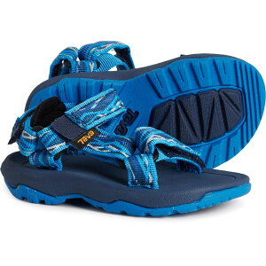 (���) �e�o �{�[�C�Y �n���P�[�� Xlt 2 �T���_�� Teva Boys Hurricane XLT 2 Sandals Delmar Blue