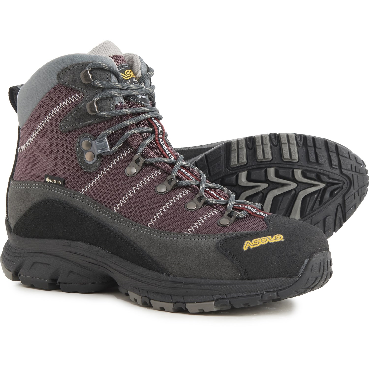(取寄) アゾロ レディース メイド イン ヨーロッパ ホライゾン ワン STP ゴア-テックス ハイキング ブーツ Asolo women Made in Europe Horizon One STP Gore-Tex Hiking Boots (For Women)  Grpahite Purple 品質検査済